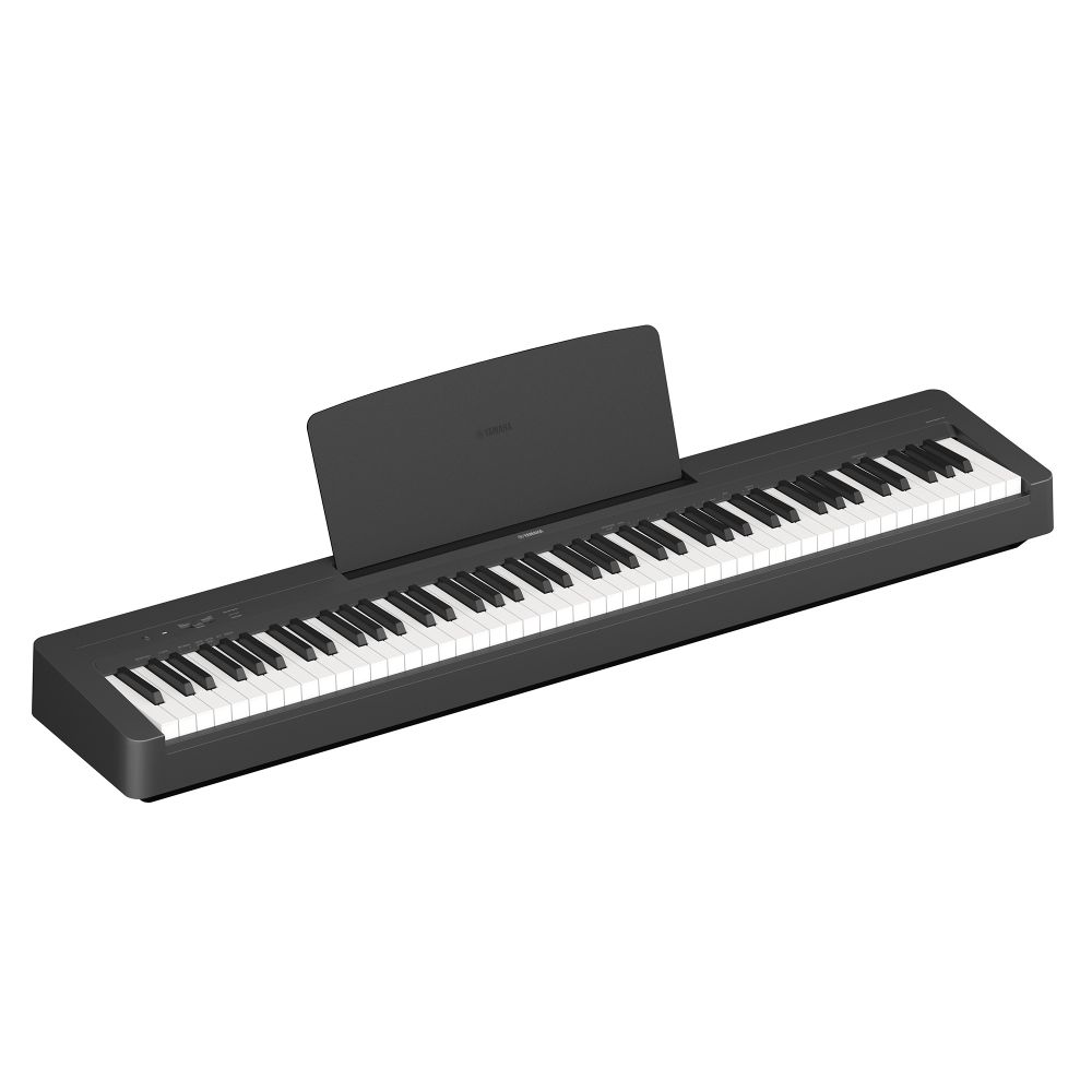 Yamaha P145 digital piano with 88 weighted keys and slim design