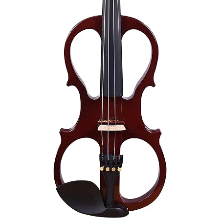 Close-up of Kadence VE100 Violin Electric fingerboard and strings”
